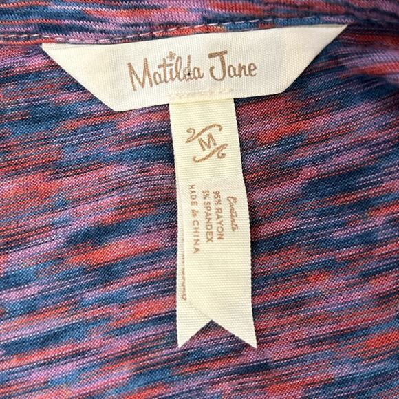 Matilda Moments With You Planetarium Tunic Top Size M Purple Pink Blue Space Dye - Picture 12 of 15